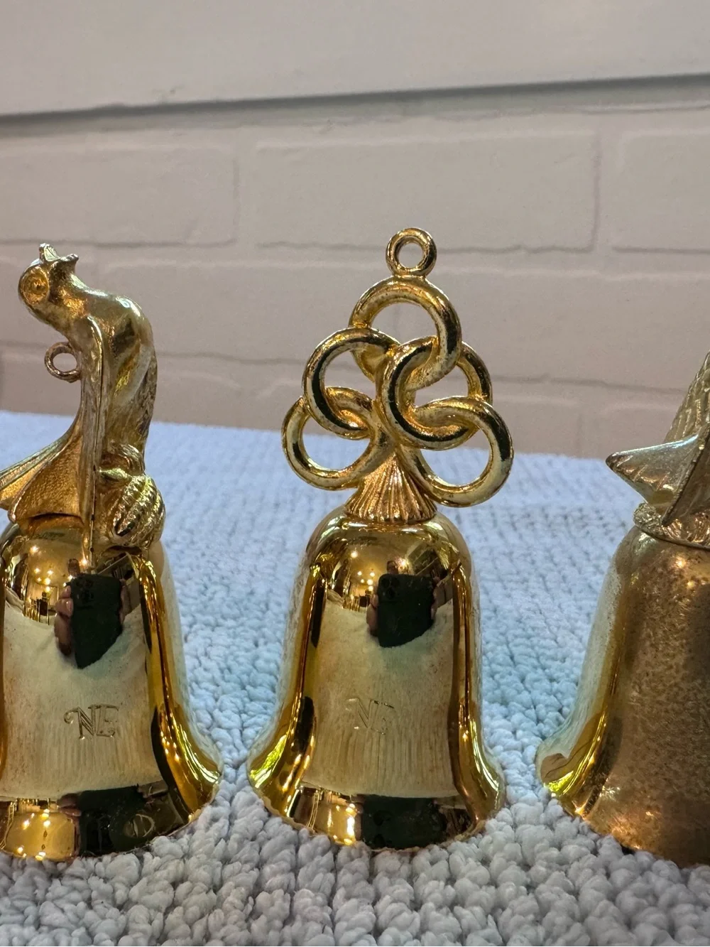 Reed and Barton New England Society Gold Plated 12 Days of Christmas Bells